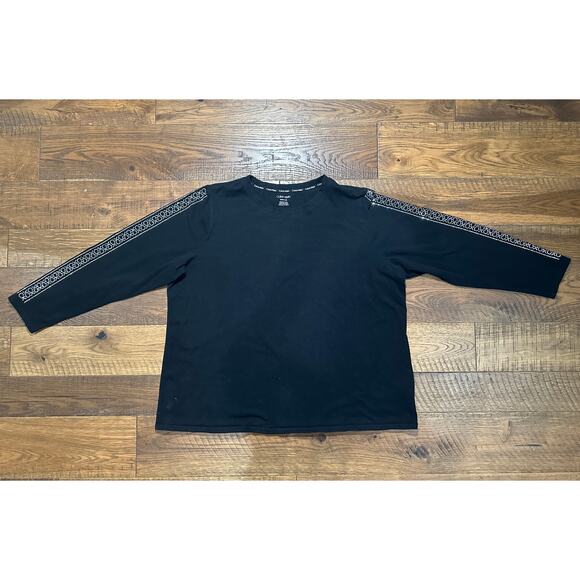 Calvin Klein Tops - Calvin Klein silver crystal embellished long sleeve shirt